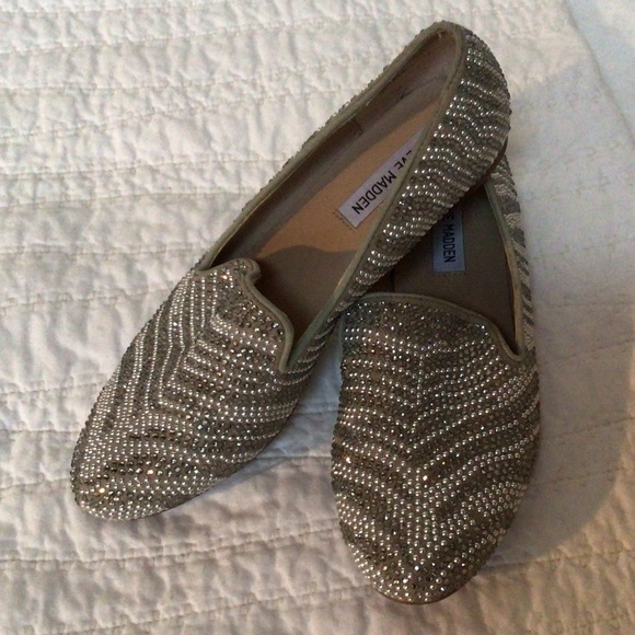 Steve Madden Conncord Studded Smoking Slipper Flat Size 9 - Picture 7 of 8
